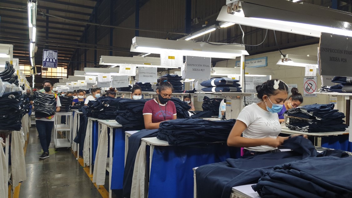 Bild aus einer Produktionsstätte für Kleidung