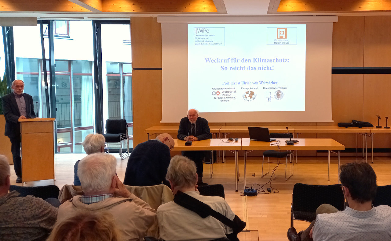 Veranstaltung mit Prof. von Weizsäcker im KönzgenHaus